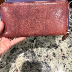 D&G Brown Leather women’s Wallet